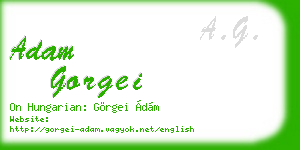adam gorgei business card